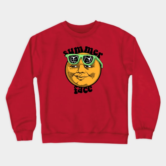 STREET WISE SUMMER FACE Crewneck Sweatshirt by varasbro